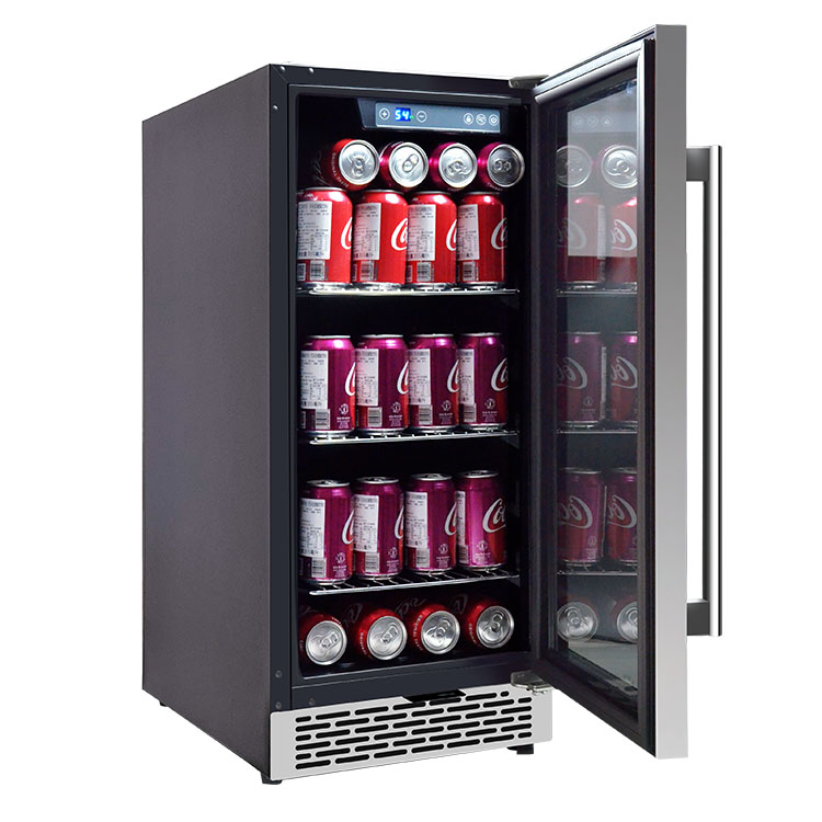 Wine Beer Fridge Dual Zone - Kulkas Bar Minuman Kecil OEM, Lemari