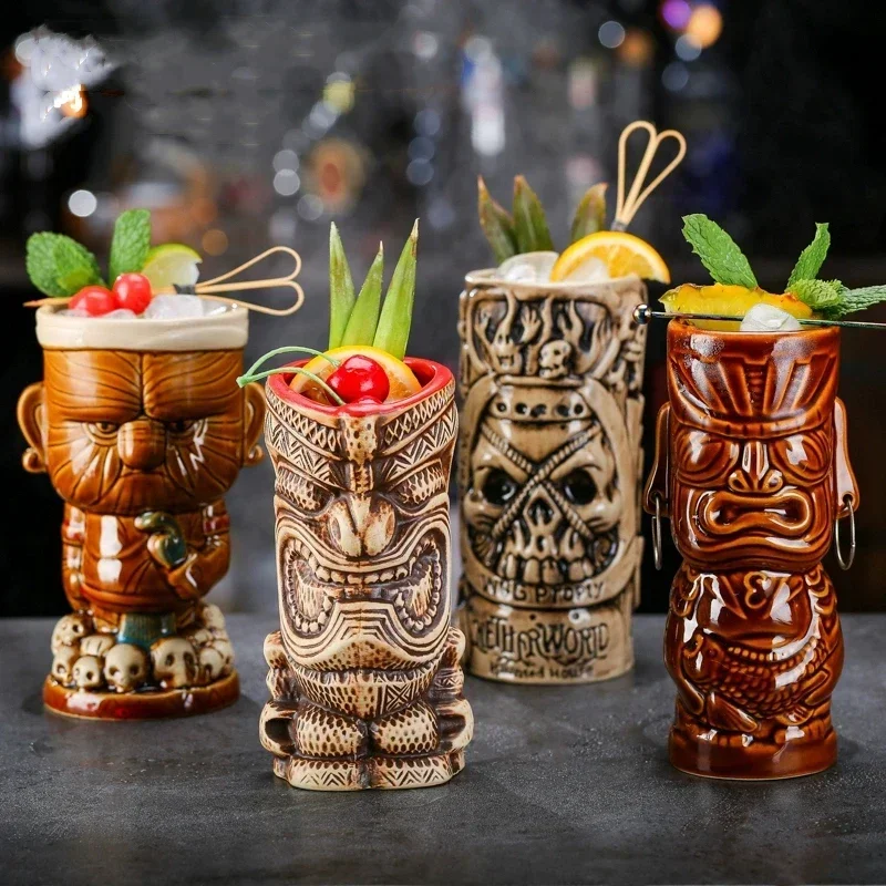 Wine Beer Type - 60 Jenis Mug Keramik Hawaii Tiki,