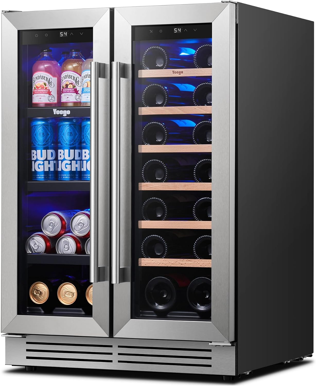 Wine Beer Fridge Dual Zone - Kulkas Anggur dan Minuman Yeego 24