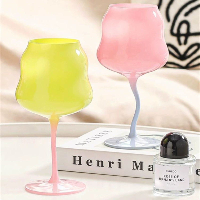 Wine Beer Foot - 2pcs Gelas Anggur Kaca Tinggi Model