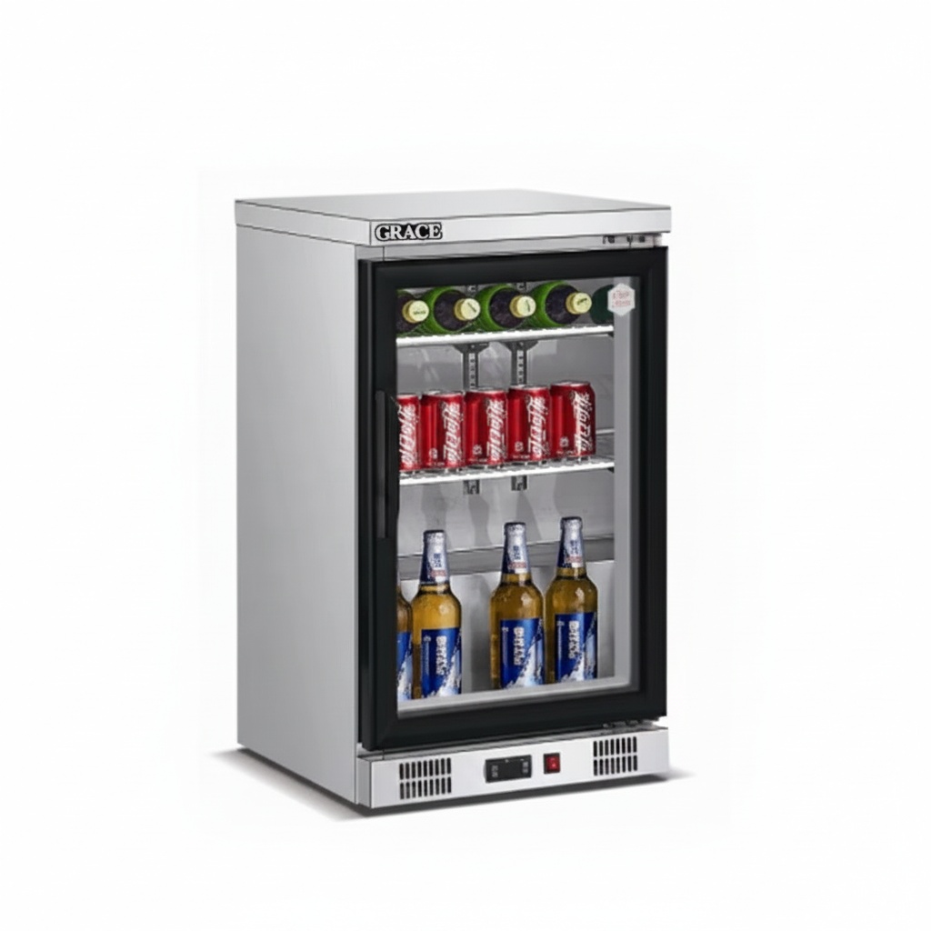 Wine Beer Fridge Dual Zone - Kulkas Bawah Meja, Baja Tahan Karat