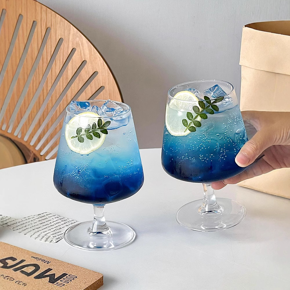 Wine Beer Foot - Gelas Kaca Pendek Berkualitas Tinggi, Gelas