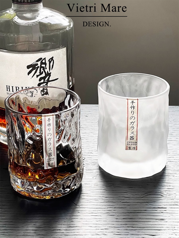 Wine Beer Drink - Gelas Kaca Vietnam Buatan Tangan Motif
