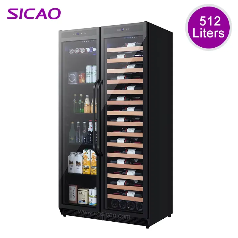 Wine Beer Fridge Dual Zone - Kulkas Minuman Terintegrasi Dua Pintu Pendingin