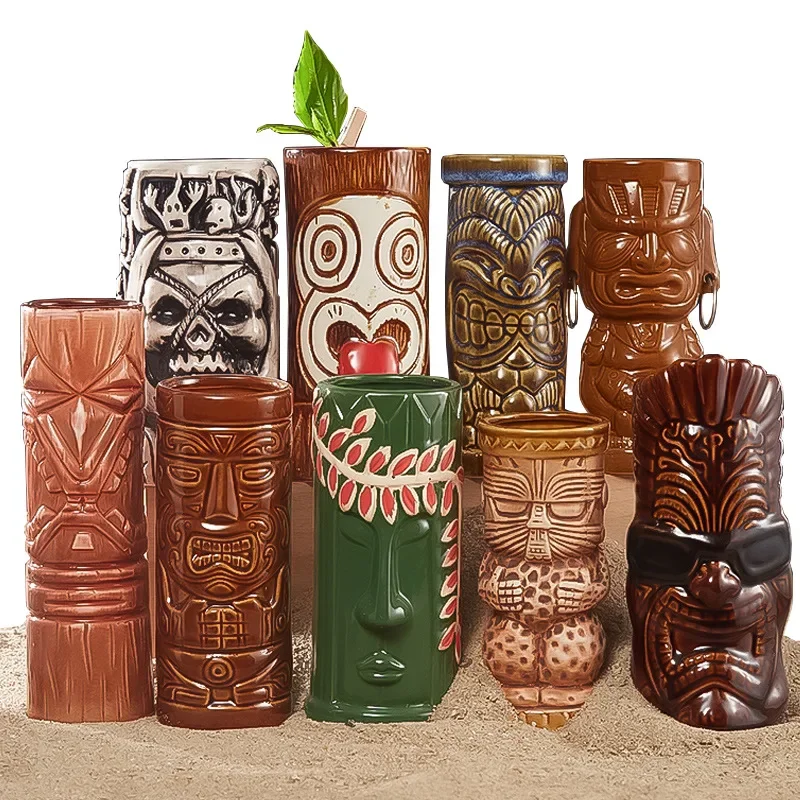 60 jenis Hawaii Tiki Mug keram - Wine Beer Type ulasan dan harga