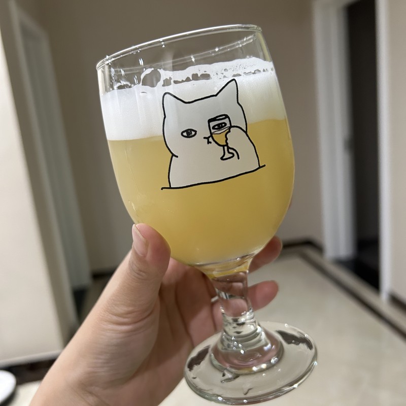 Gelas Kucing Gelas Kaki Tinggi - Wine Beer Foot ulasan dan harga
