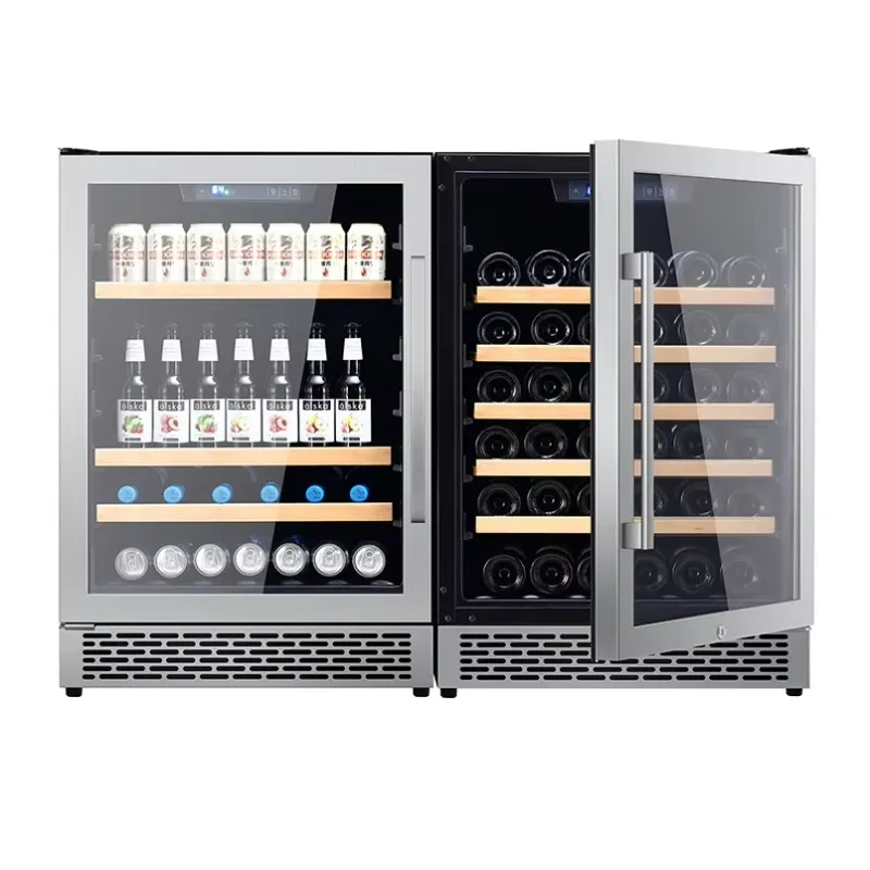 Lemari Pendingin Anggur 48 Bot - Wine Beer Fridge Dual Zone ulasan dan harga