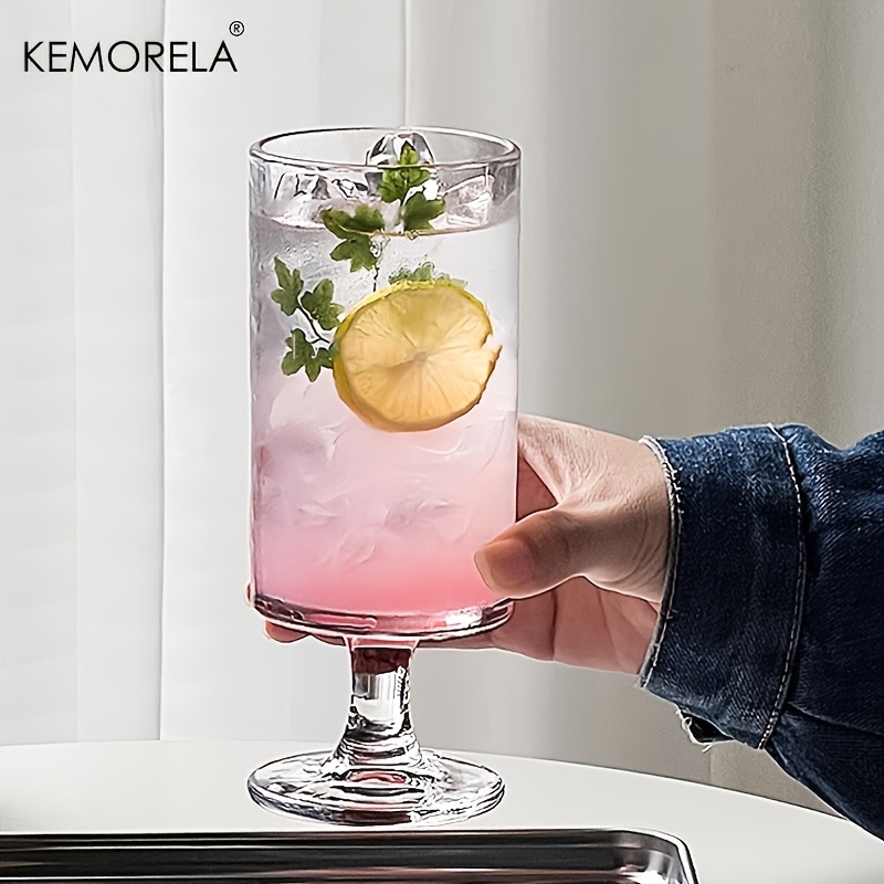 KEMORELA 1pc Gelas Kaca Elegan - Wine Beer Foot ulasan dan harga