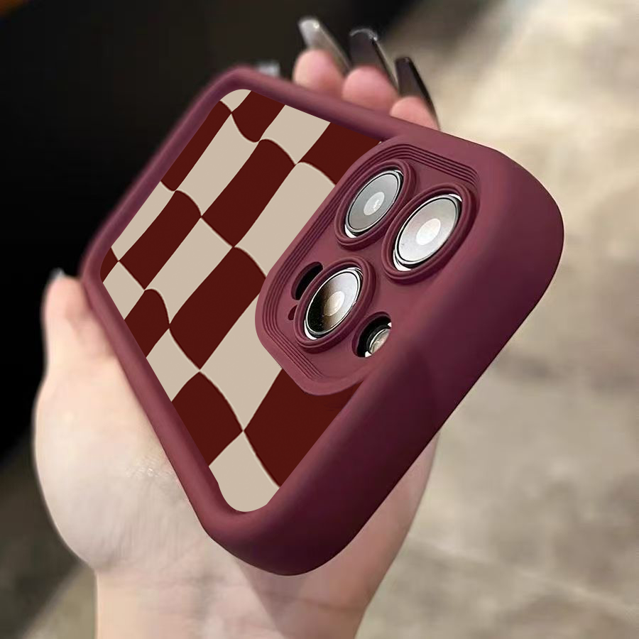 Casing Ponsel Pola Grid Deform - Wine & Beer Guayaquil ulasan dan harga