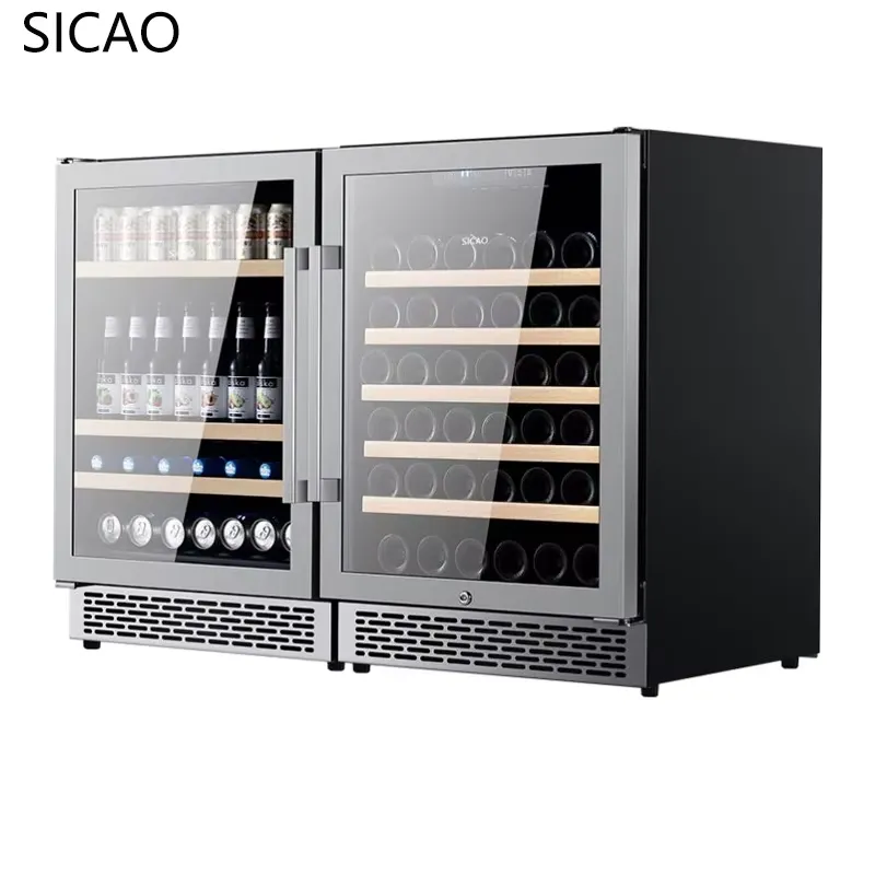 Kulkas Minuman 2 Pintu dengan  - Wine Beer Fridge Dual Zone ulasan dan harga
