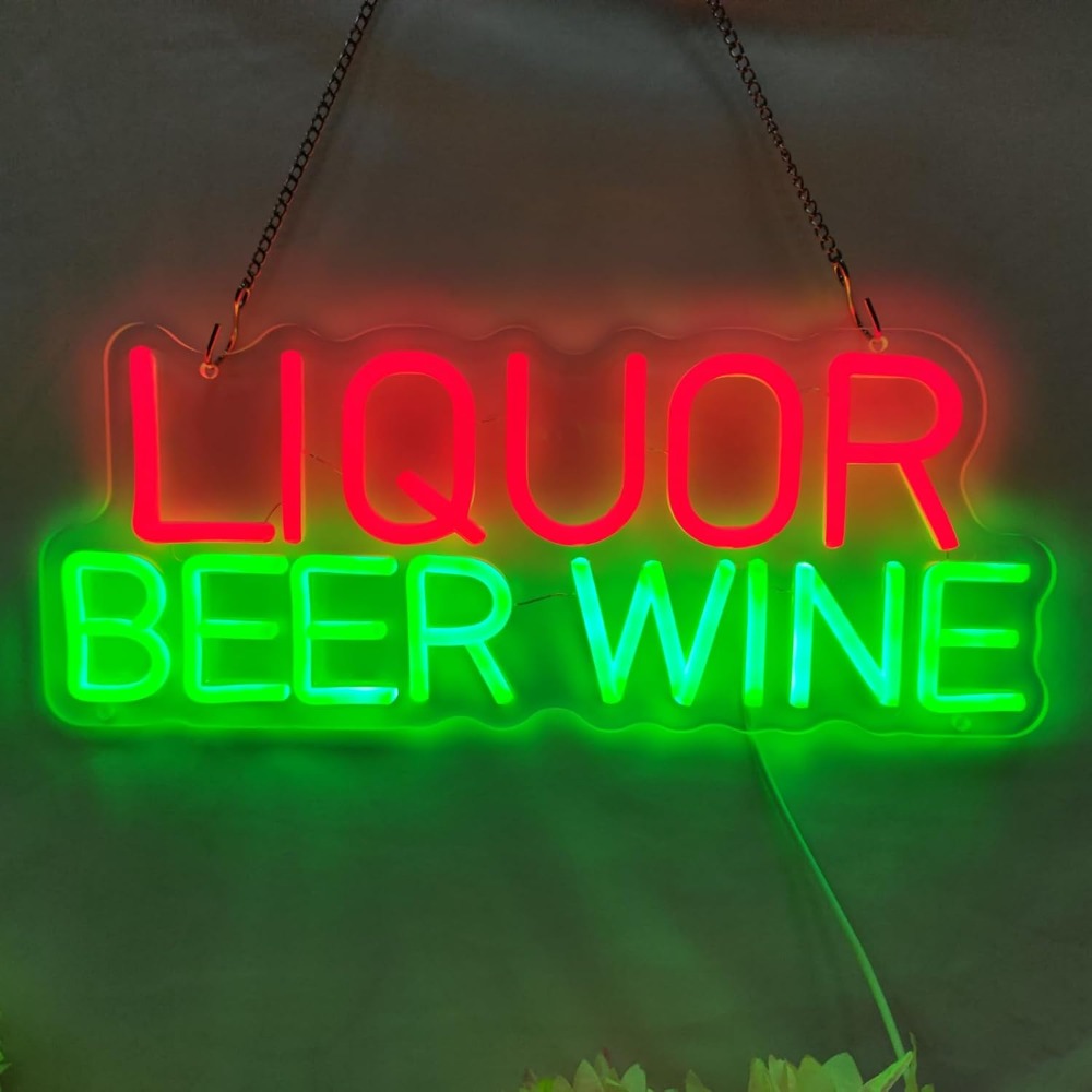 Dekorasi Dinding Lampu Neon LE - Wine Beer Store ulasan dan harga