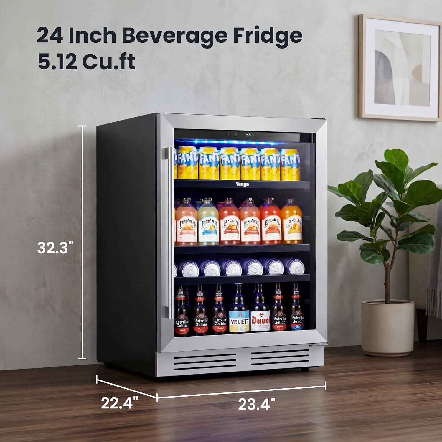 Kulkas Pendingin Minuman 24 In - Wine And Beer Undercounter Fridge ulasan dan harga