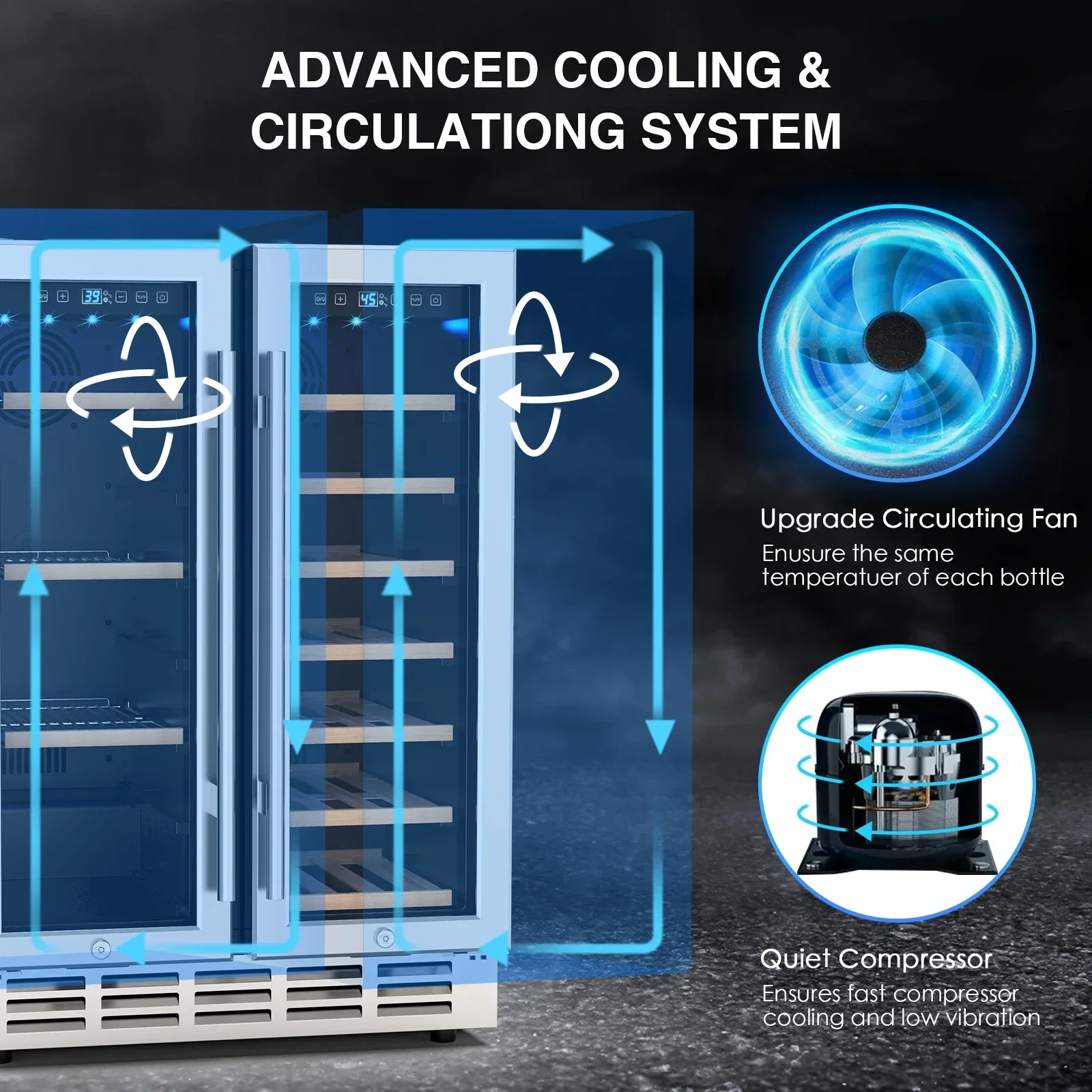 Kulkas Anggur dan Minuman 24 I - Wine Beer Fridge Dual Zone ulasan dan harga