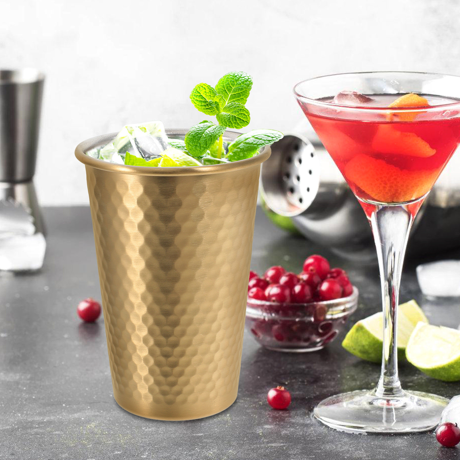 Gelas Bir Stainless Steel 400M - Wine Beer Drink ulasan dan harga