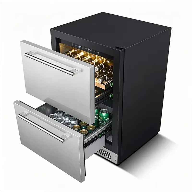 Kulkas Rumah Kantor Dua Zona B - Wine Beer Fridge Dual Zone ulasan dan harga