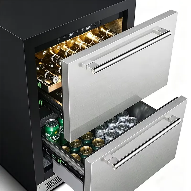 Kulkas Rumah Kantor Dua Zona B - Wine Beer Fridge Dual Zone ulasan dan harga