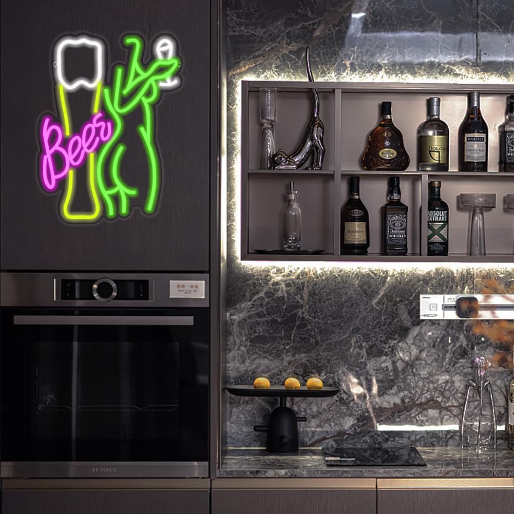 Lampu Neon Bentuk Tubuh Wanita - Wine Beer Store ulasan dan harga