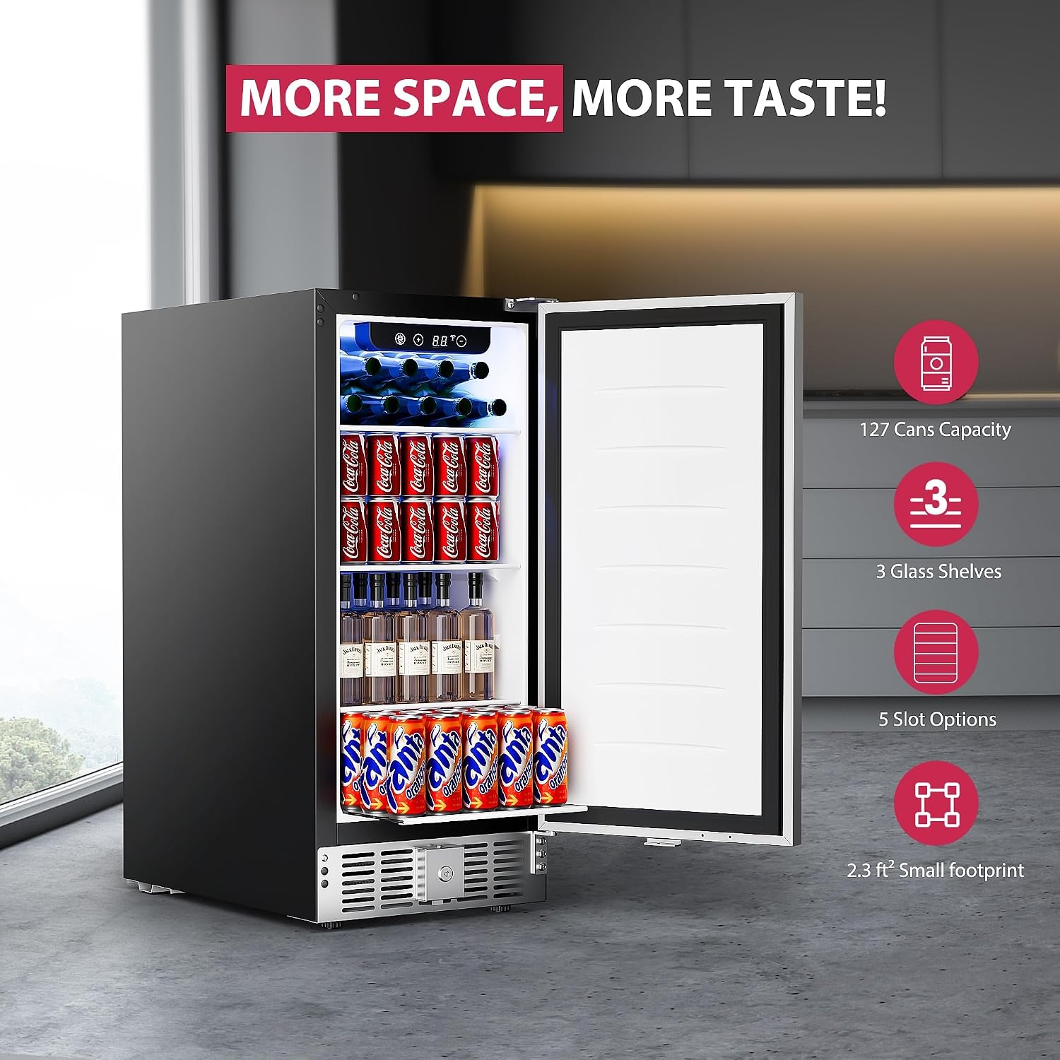 Kulkas Mini 15 Inci untuk Minu - Wine And Beer Undercounter Fridge ulasan dan harga