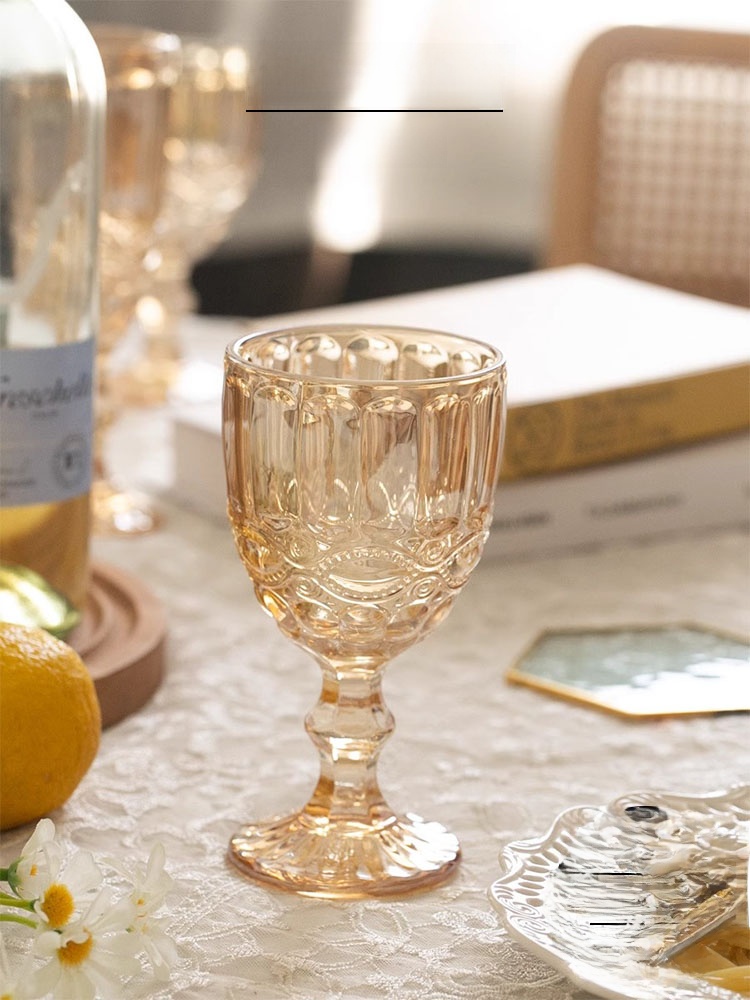 Gelas Champagne Amber Relief H - Wine Beer Foot ulasan dan harga